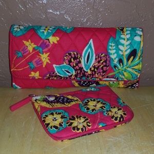 Vera Bradley Trifold Wallet & Coin Purse
